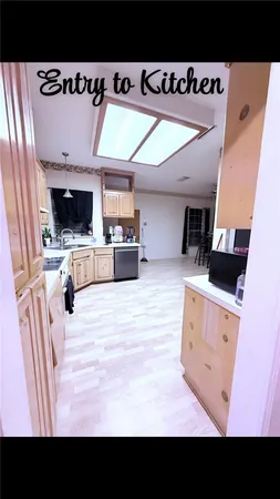 a view of living room with a flat screen tv