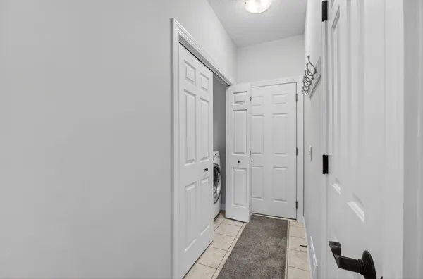 a living room with furniture and a couch