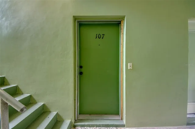 a view of front door of a house