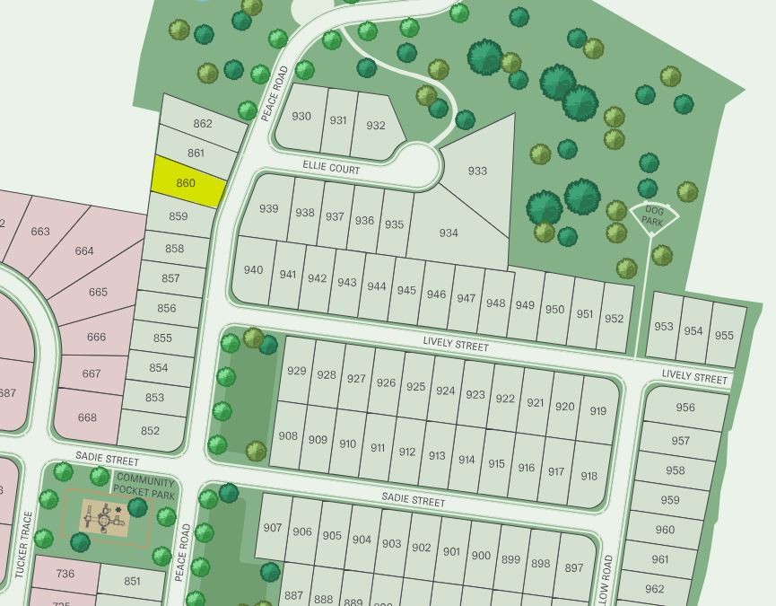 3547 Peace Road Columbia, TN 38401 - Photo 3 of 35 Lot 860 is located within walking distance to some of the community amenities (dog park and playground). The home is located down the street is the community pool as well.