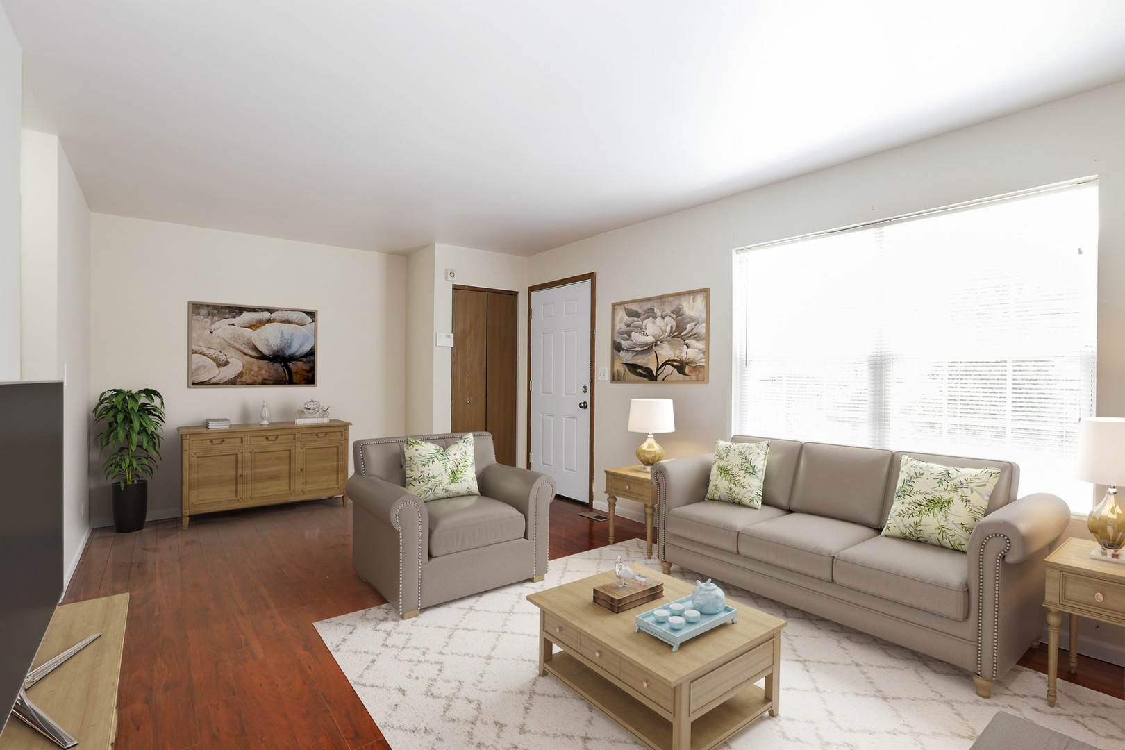 2414 West Harrison Street, Unit E Chicago, IL 60612 - Photo 3 of 15 a living room with furniture and a couch