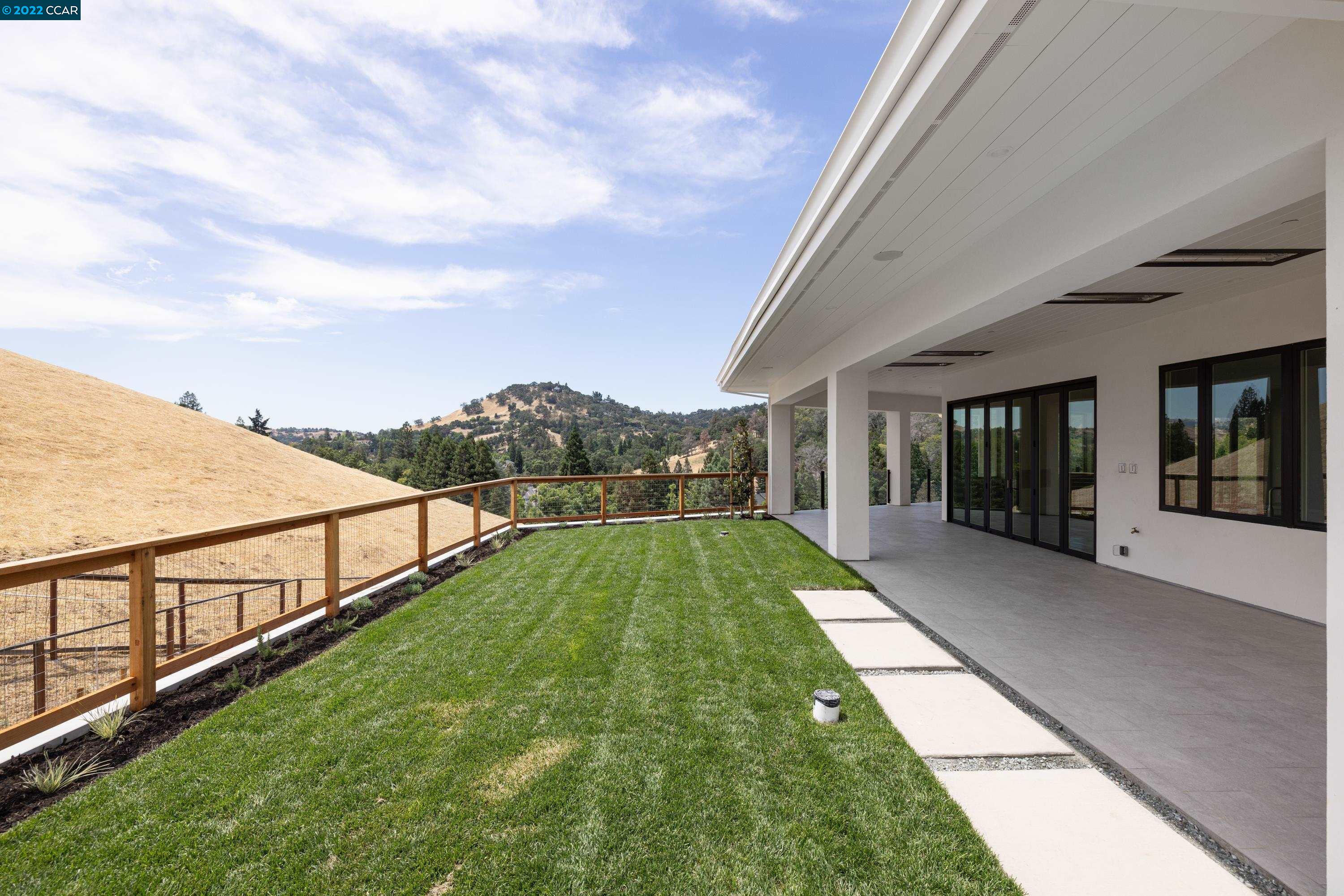 145 Arbor View Lane Lafayette, CA 94549 - Photo 38 of 46 a view of a terrace with a garden