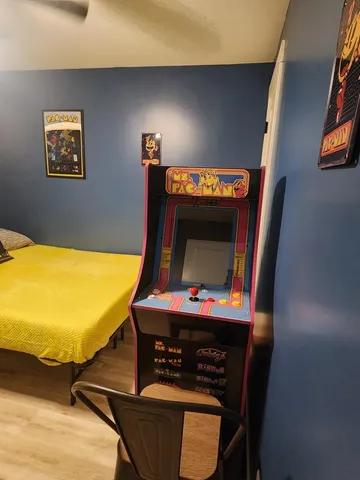 a view of a lake with a mountain in the background