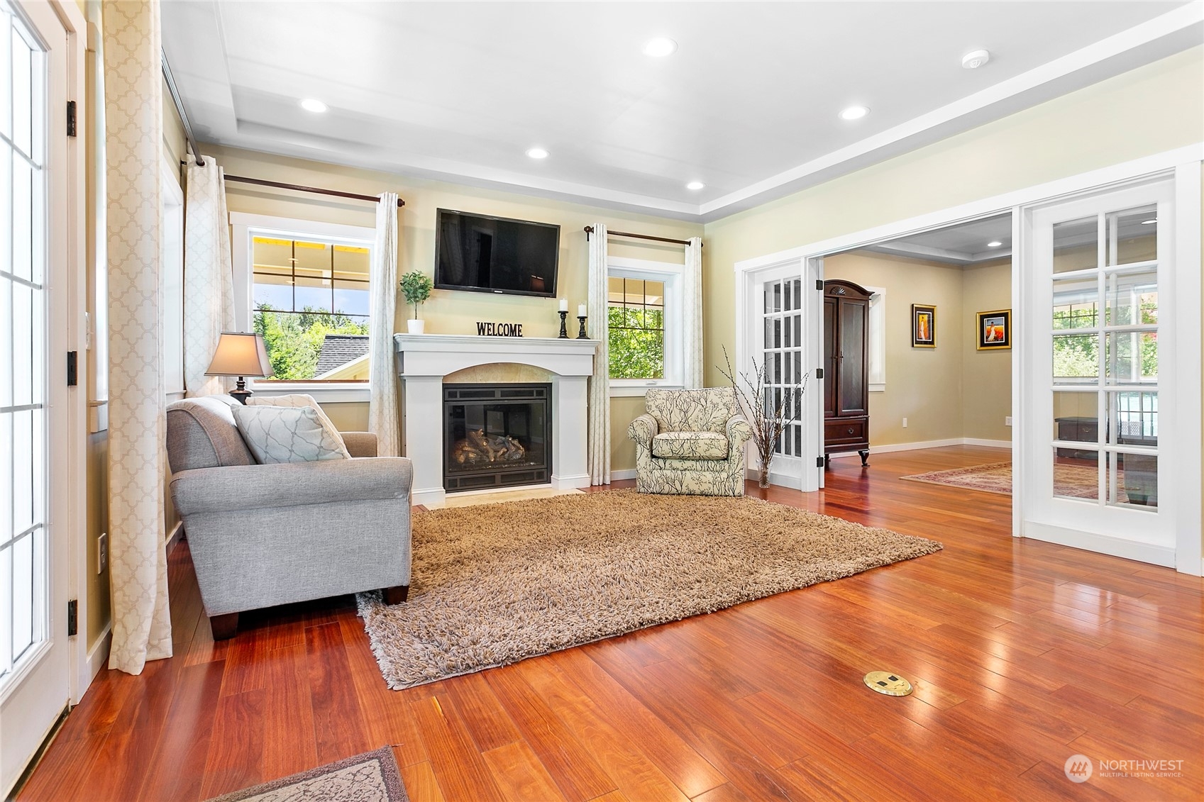 3460 Aldergrove Road Ferndale, WA 98248 - Photo 13 of 39 a living room with furniture and a fireplace