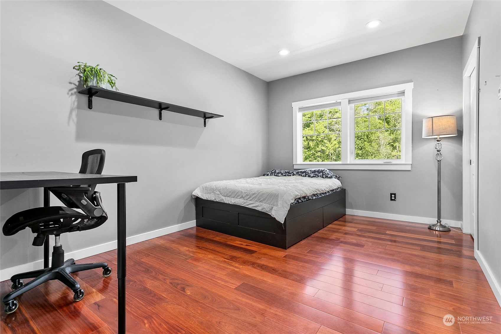 3460 Aldergrove Road Ferndale, WA 98248 - Photo 23 of 39 a bedroom with a bed and a window