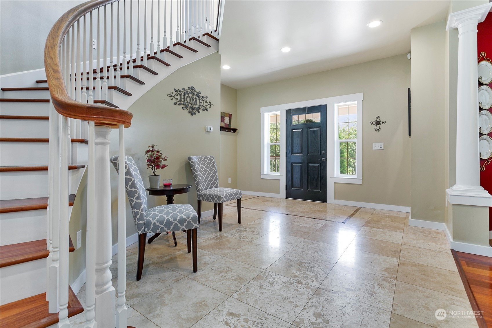 3460 Aldergrove Road Ferndale, WA 98248 - Photo 6 of 39 a view of entryway livingroom and hall with wooden floor