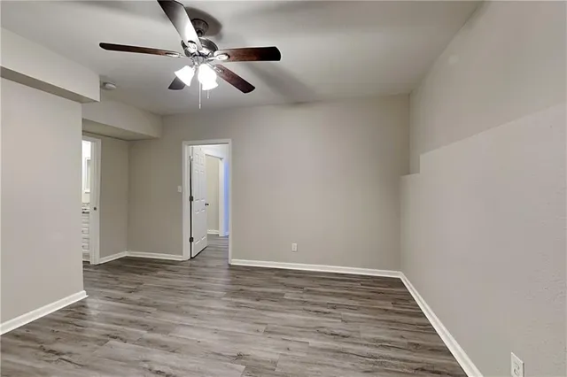 wooden floor in an empty room