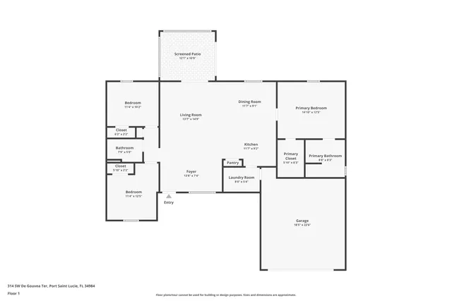$385,000 | 314 Southwest De Gouvea Terrace, Port St. Lucie, FL 34984