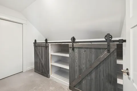 a close view of closet