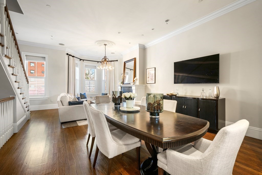 9 Columbus Square, Unit 2 Boston, MA 02116 - Photo 6 of 42 a view of a dining room with furniture and wooden floor
