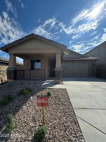 a front view of a house