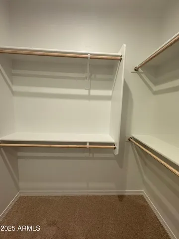 a close view of closet