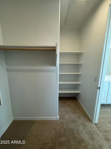 a view of room and empty racks