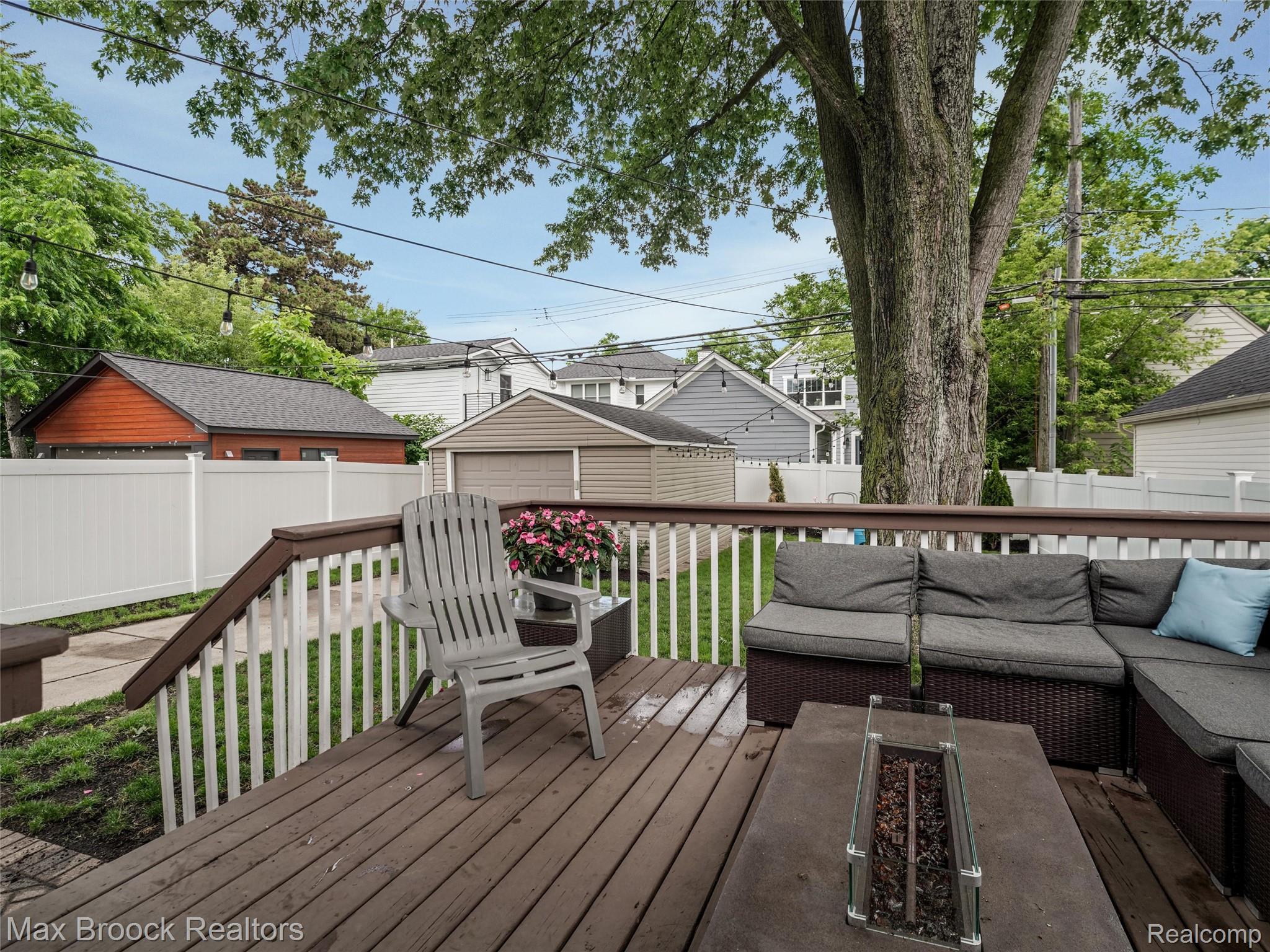 1201 Cole Street Birmingham, MI 48009 - Photo 29 of 35 Newly refinished wooden deck