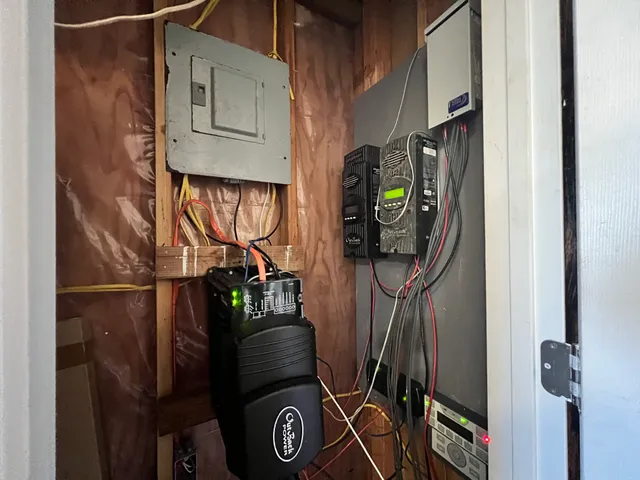 a picture of water heater room