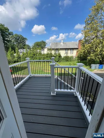 a view of a deck