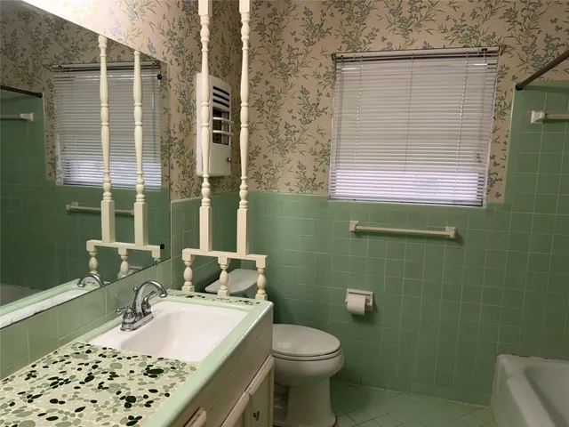 a bathroom with a sink and a toilet