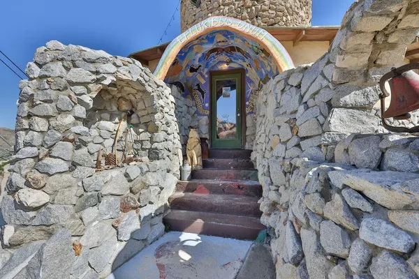a front view of a house