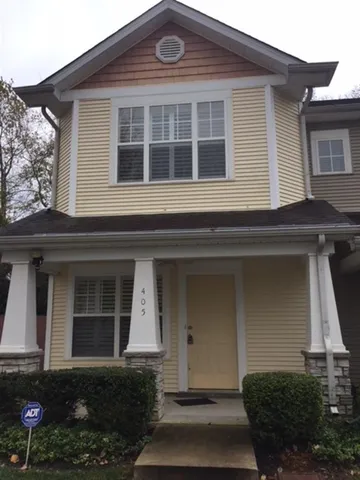 a front view of a house