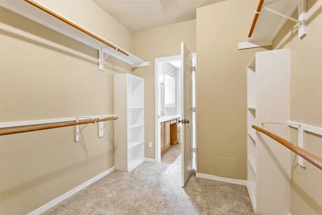 a view of walk in closet