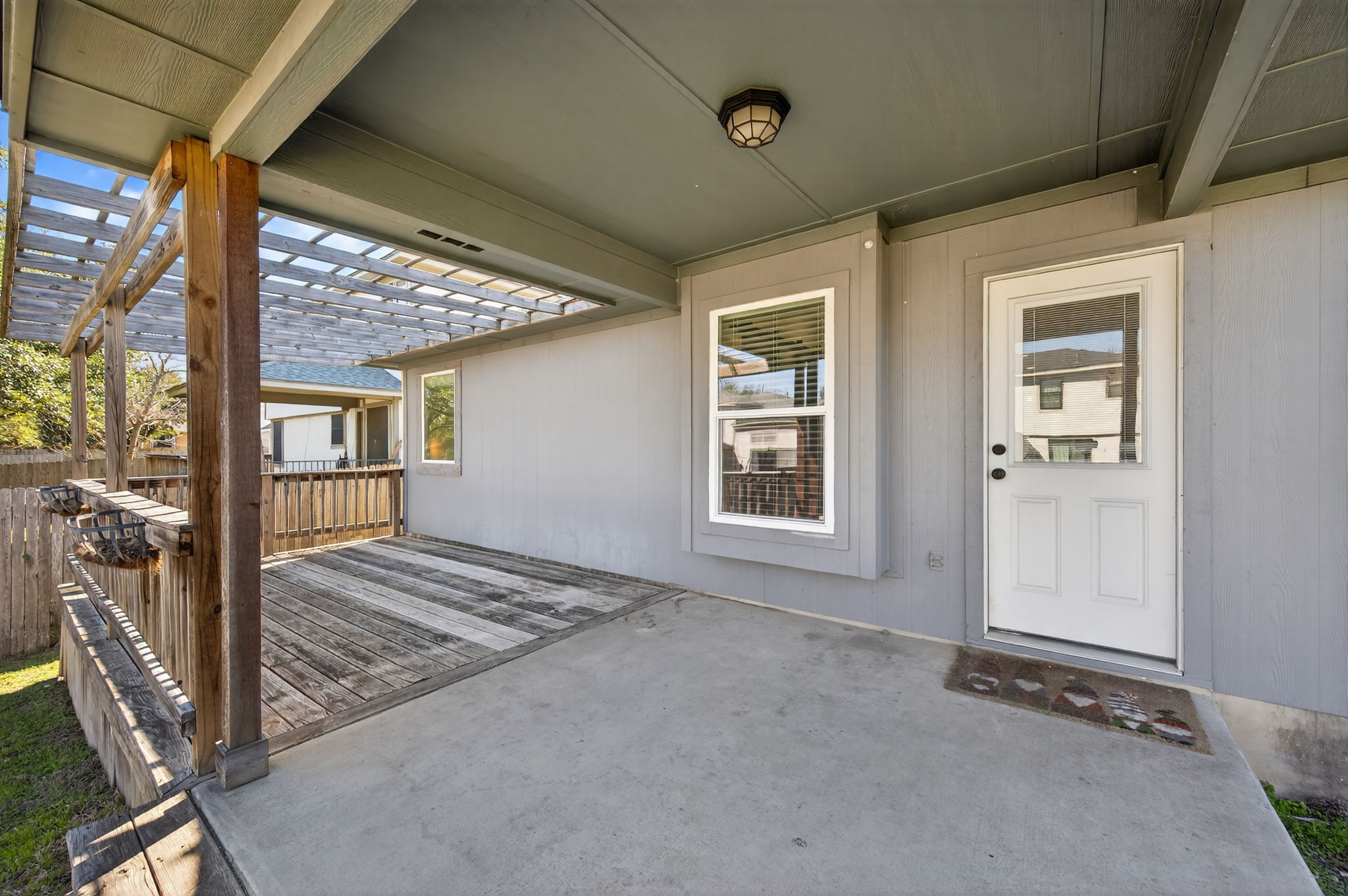 1201 Dillon Lake Bend Leander, TX 78641 - Photo 30 of 38 Covered Patio with a deck