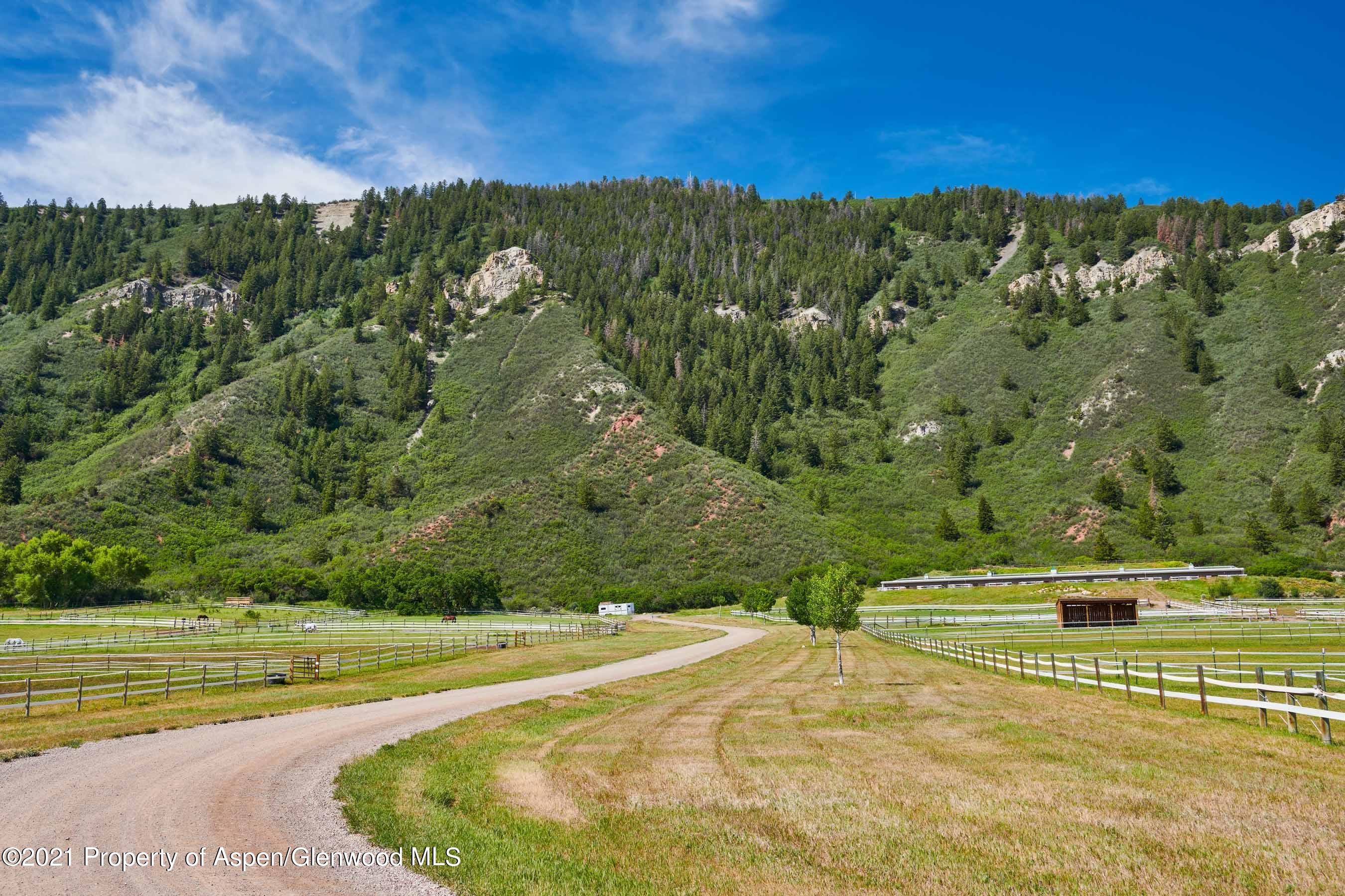 403 Lester Lane Basalt, CO 81621 - Photo 3 of 31 a view of a swimming pool with an outdoor seating and a yard