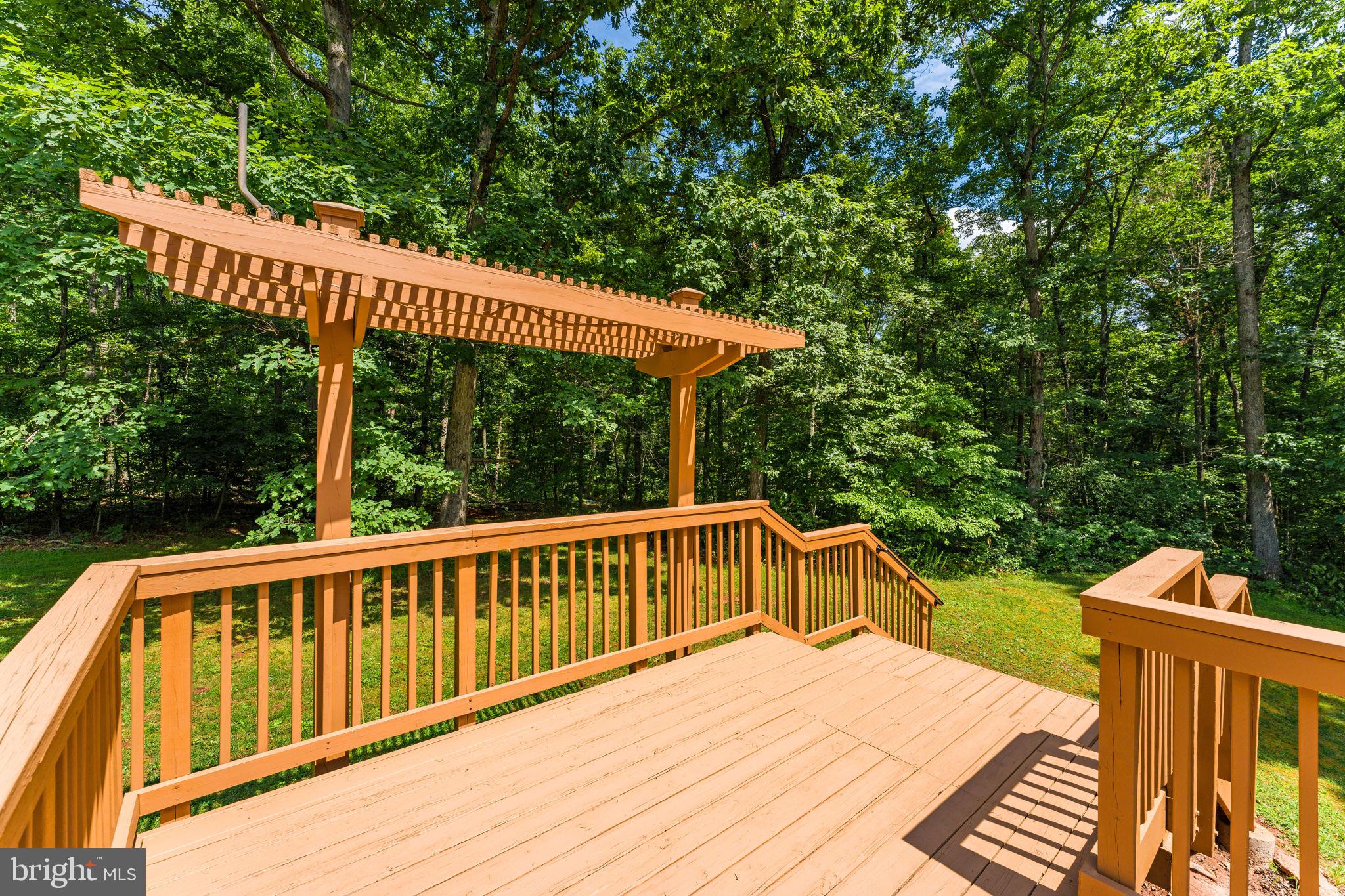 11053 Brent Town Road Catlett, VA 20119 - Photo 30 of 76 Serene deck nestled in lush greenery.