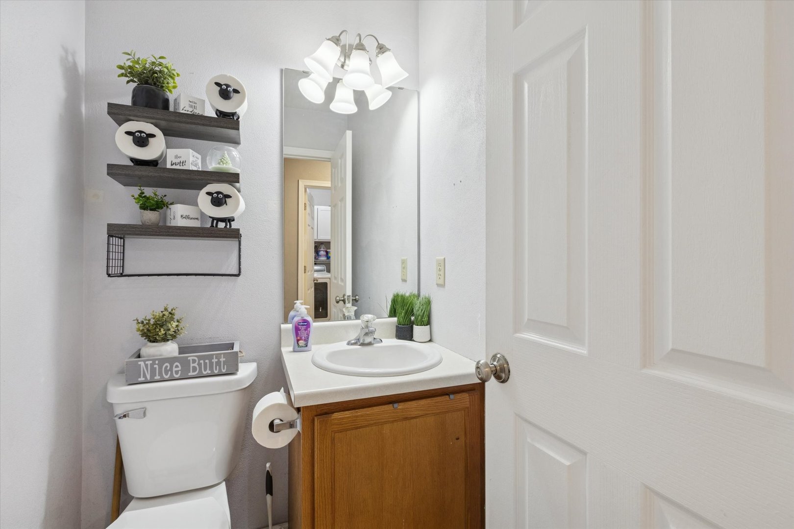 549 Bayfield Road Rockton, IL 61073 - Photo 17 of 42 a bathroom with a sink a toilet and mirror