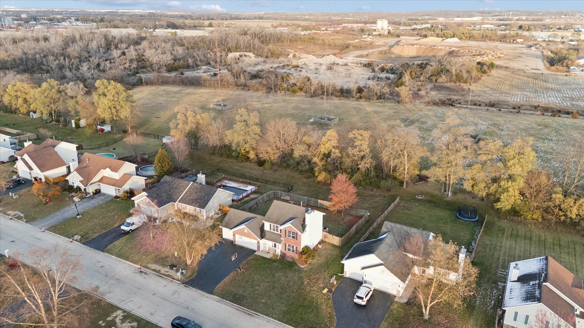 549 Bayfield Road Rockton, IL 61073 - Photo 40 of 42 an aerial view of a house with a lake view