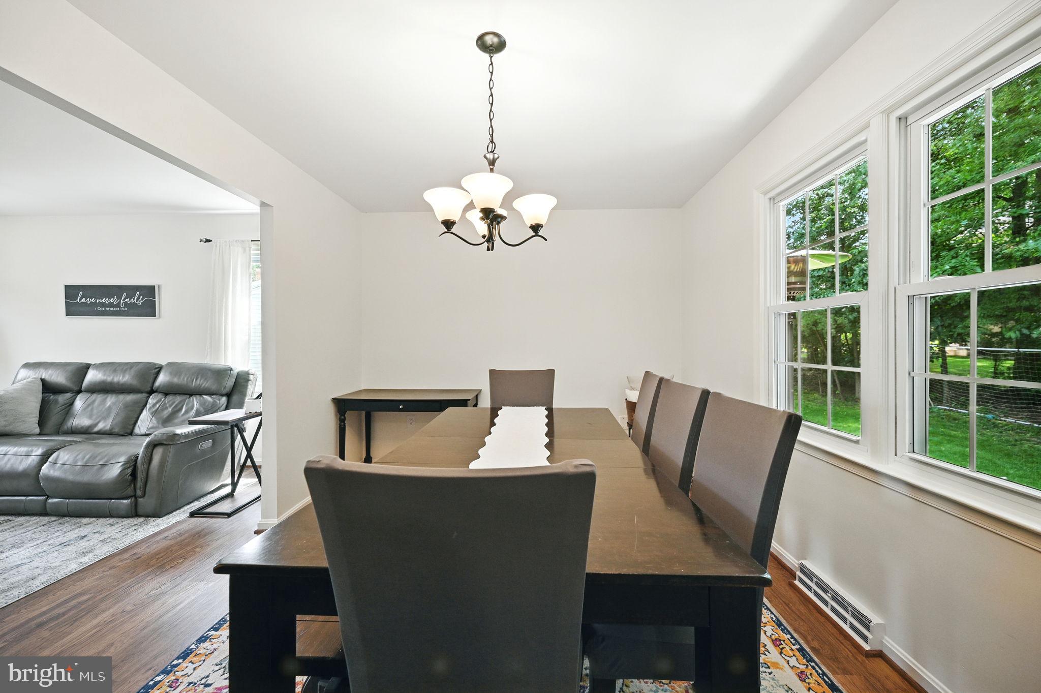8923 Renshaw Court Springfield, VA 22153 - Photo 17 of 38 a view of a dining room with furniture window and outside view