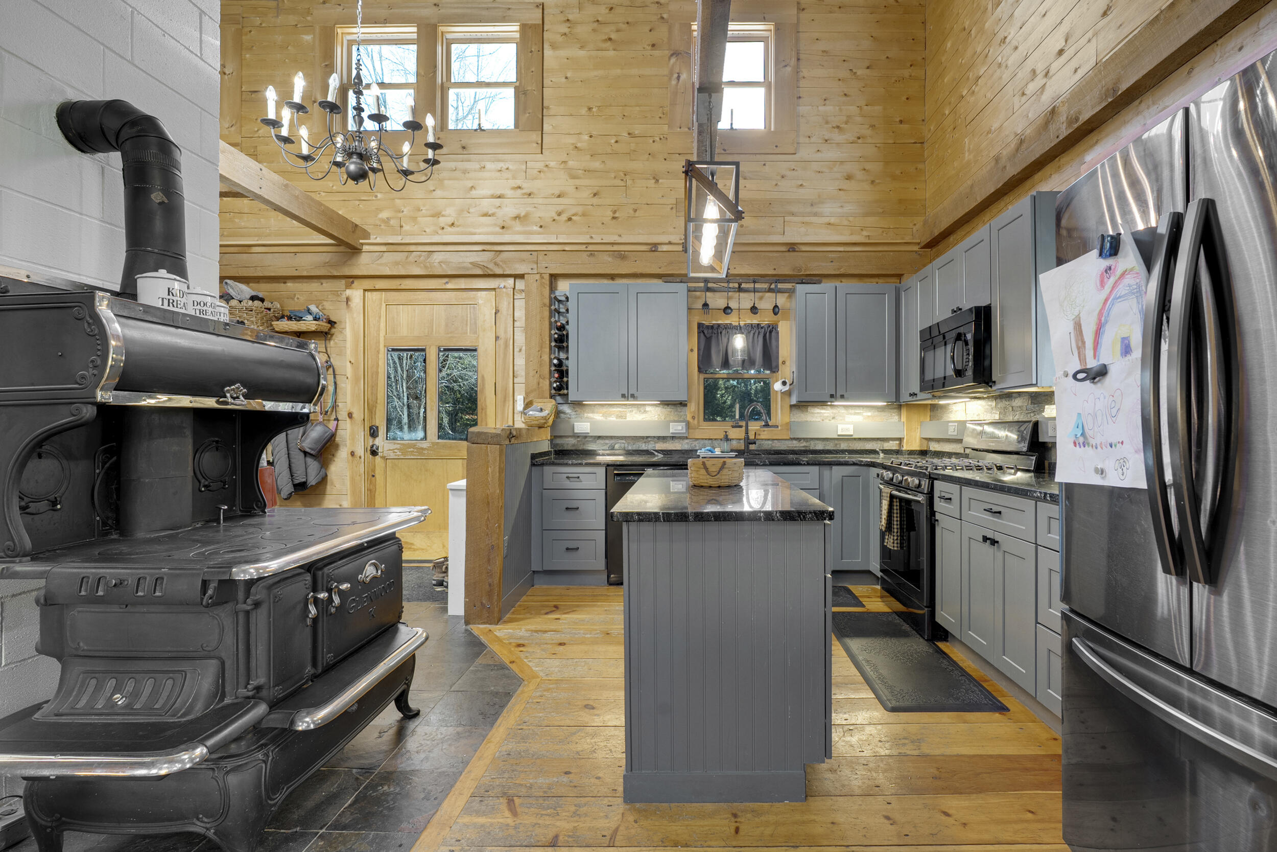 254 Fogg Road Harrison, ME 04040 - Photo 9 of 77 Kitchen W/ Antique Stove
