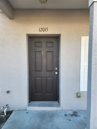 a view of front door