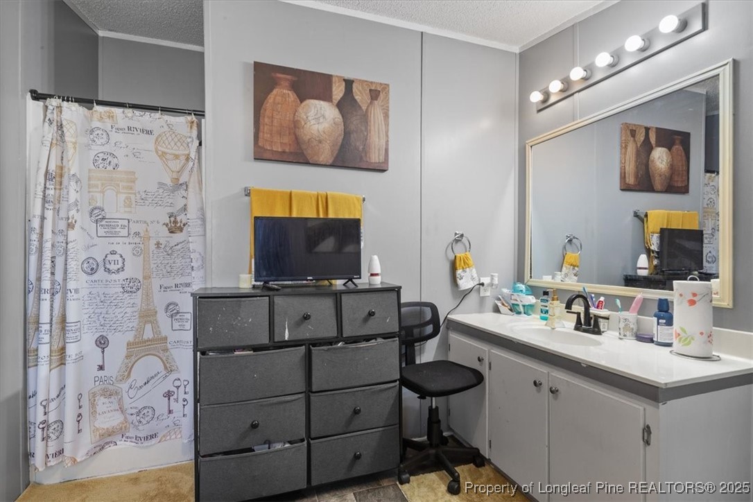 538 Participle Court Hope Mills, NC 28348 - Photo 30 of 32 a bathroom with a sink mirror and vanity