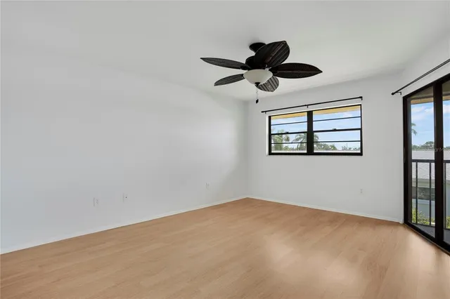 a view of an empty room and window