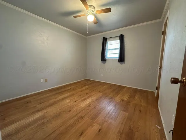 a garden view with a seating space