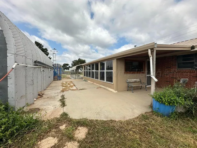 a backyard of a house