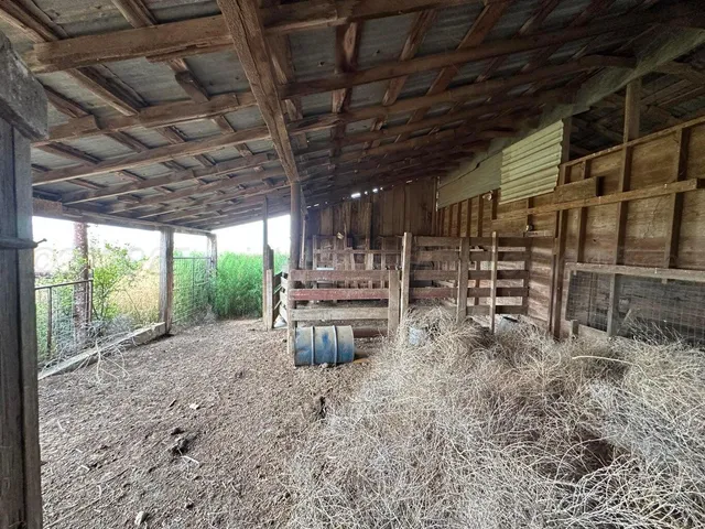 a backyard of a house