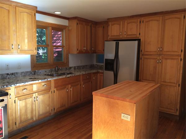 37 Evergreen Road Northampton, MA 01053 - Photo 3 of 27 a kitchen with a refrigerator sink and cabinets