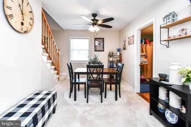 a view of a hallway with entryway