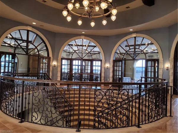 a view of hall with an entryway