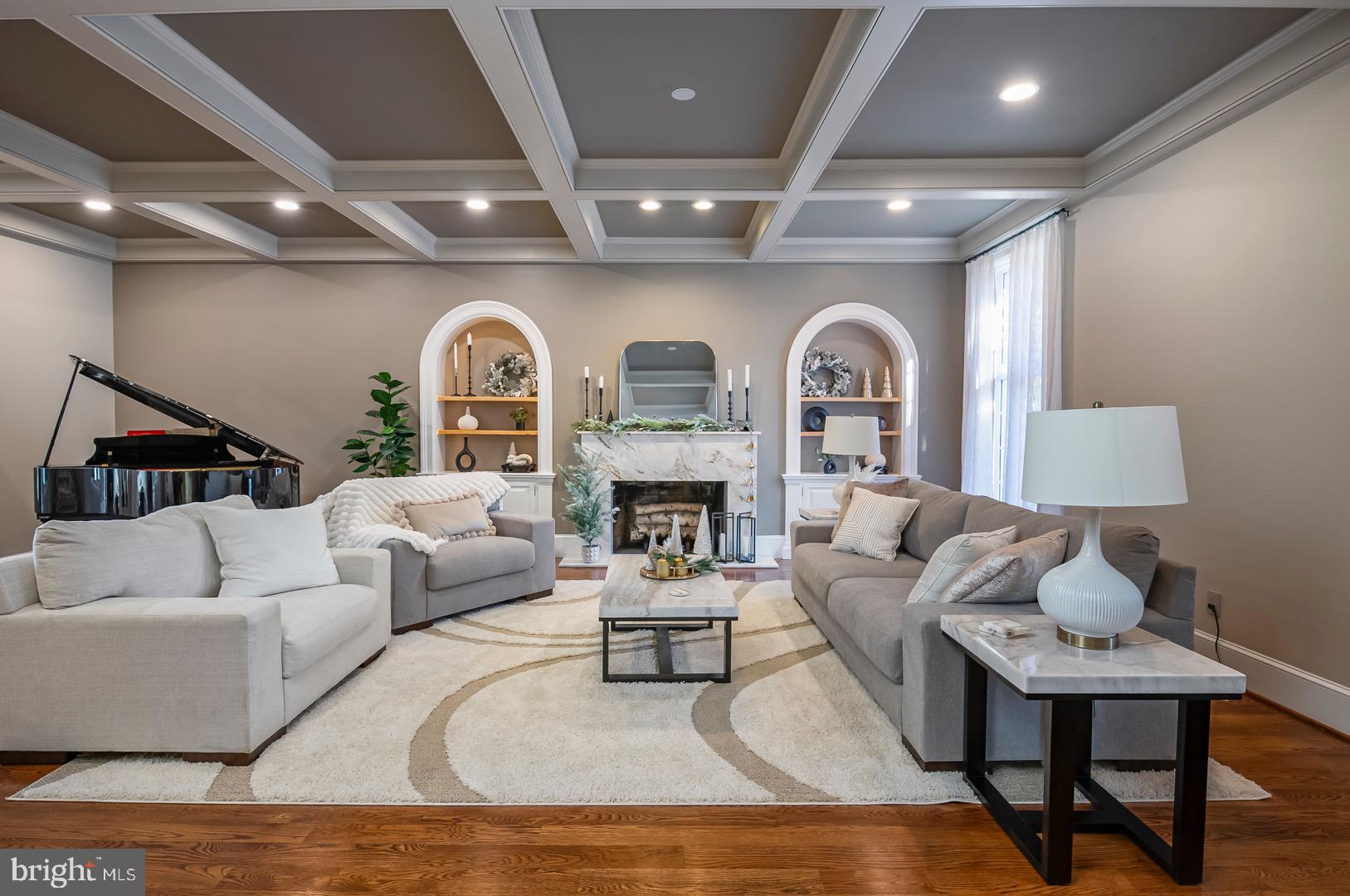 1504 Old Mill Road Reading, PA 19610 - Photo 13 of 77 Gorgeous family room with coffered ceiling