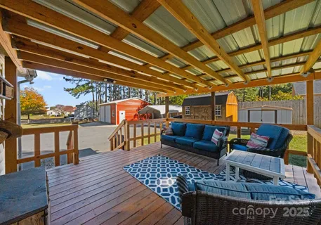a outdoor living space with patio furniture
