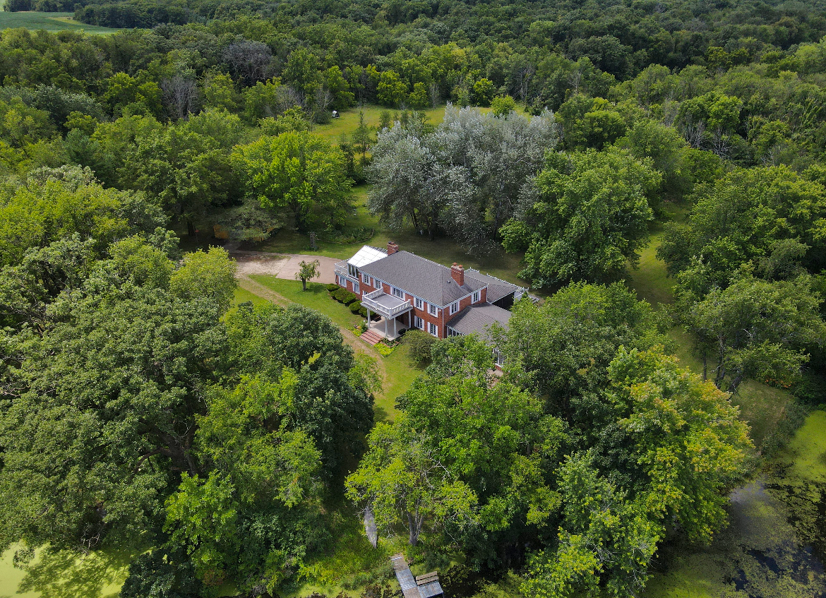 1017 Fisk Road Compton, IL 61318 - Photo 7 of 60 an aerial view of a house with a yard