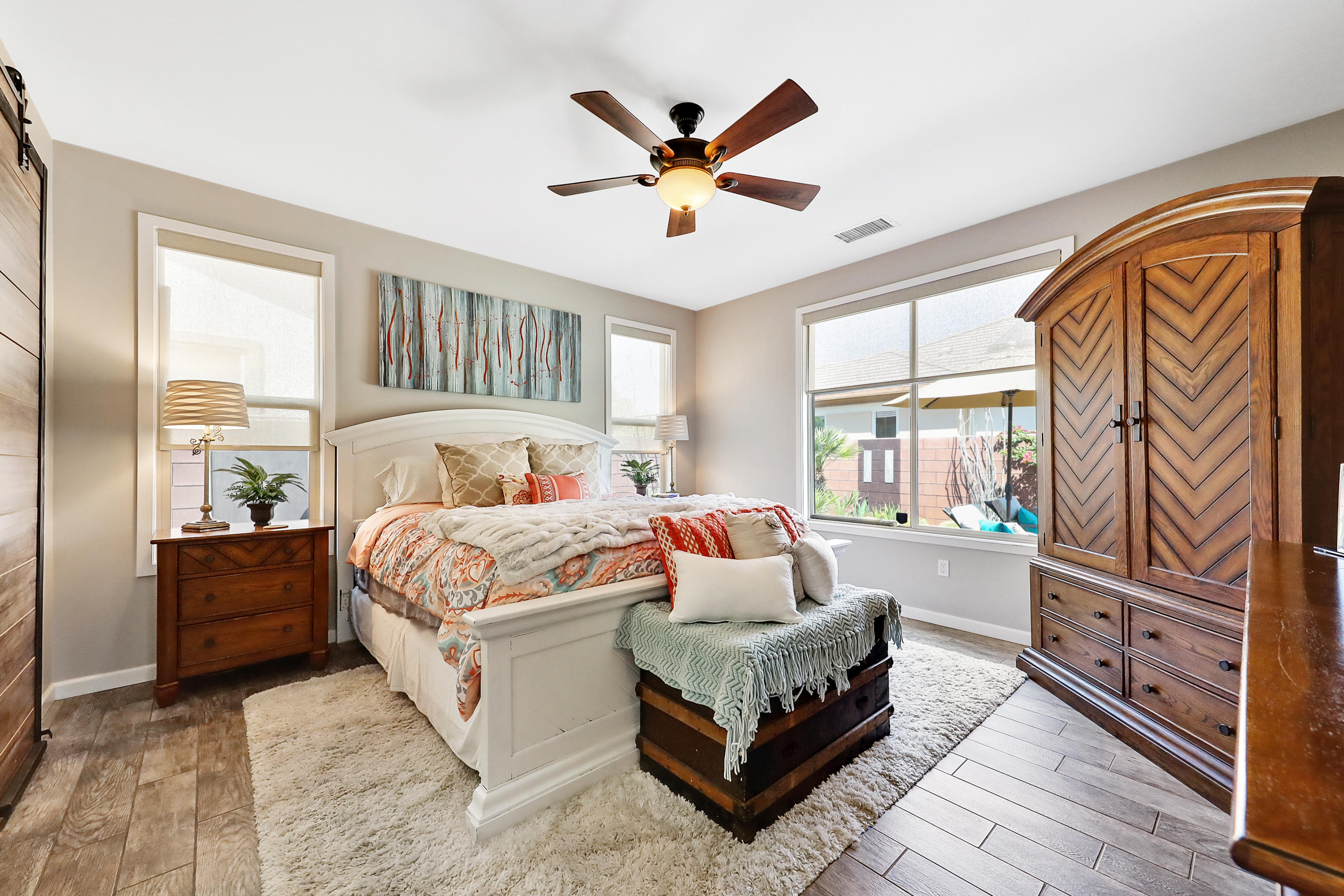 82782 Kingsboro Lane Indio, CA 92201 - Photo 19 of 39 a bedroom with a bed and window