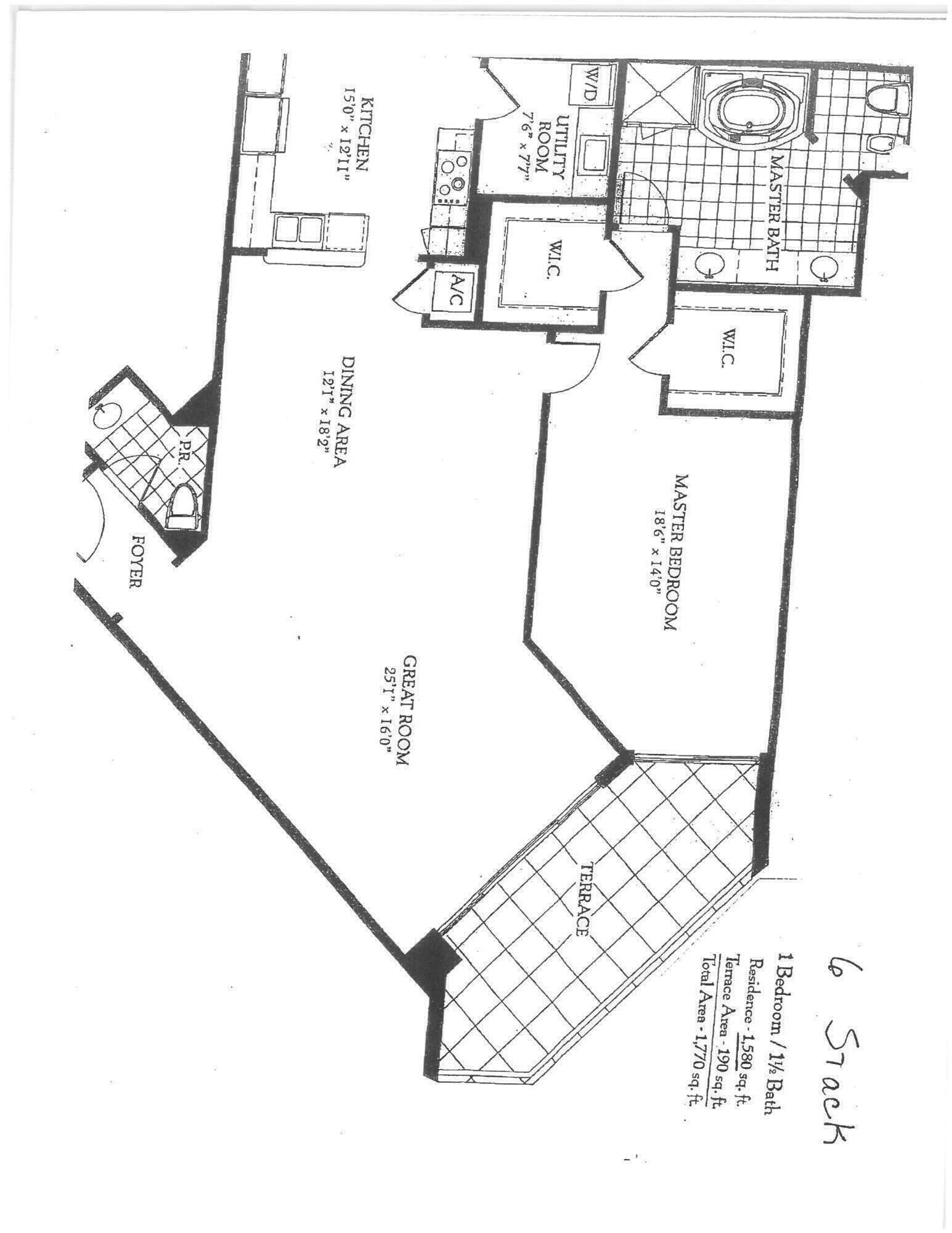 550 Southeast Mizner Boulevard, Unit B206 Boca Raton, FL 33432 - Photo 37 of 37 Floor Plan for Apt 206