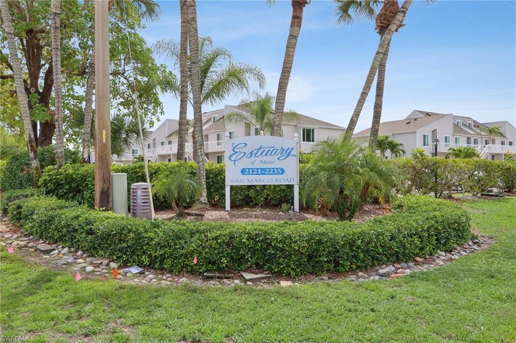 2185 San Marco Road, Unit 3103 Marco Island, FL 34145 - Photo 17 of 22 a sign on the side of a building
