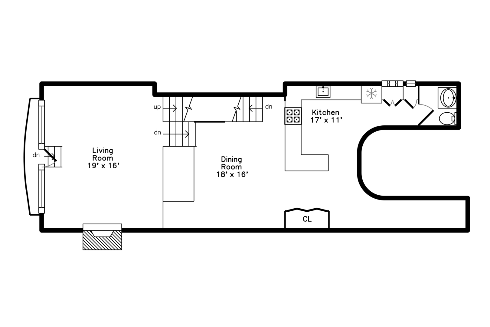 1000 West Washington Boulevard, Unit 142 Chicago, IL 60607 - Photo 22 of 24 a picture of a floor plan