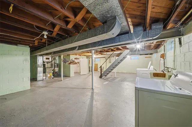 a view of a storage room