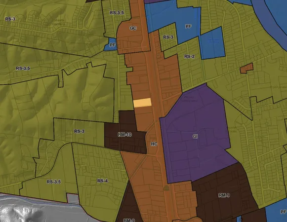 a view of city and mountain