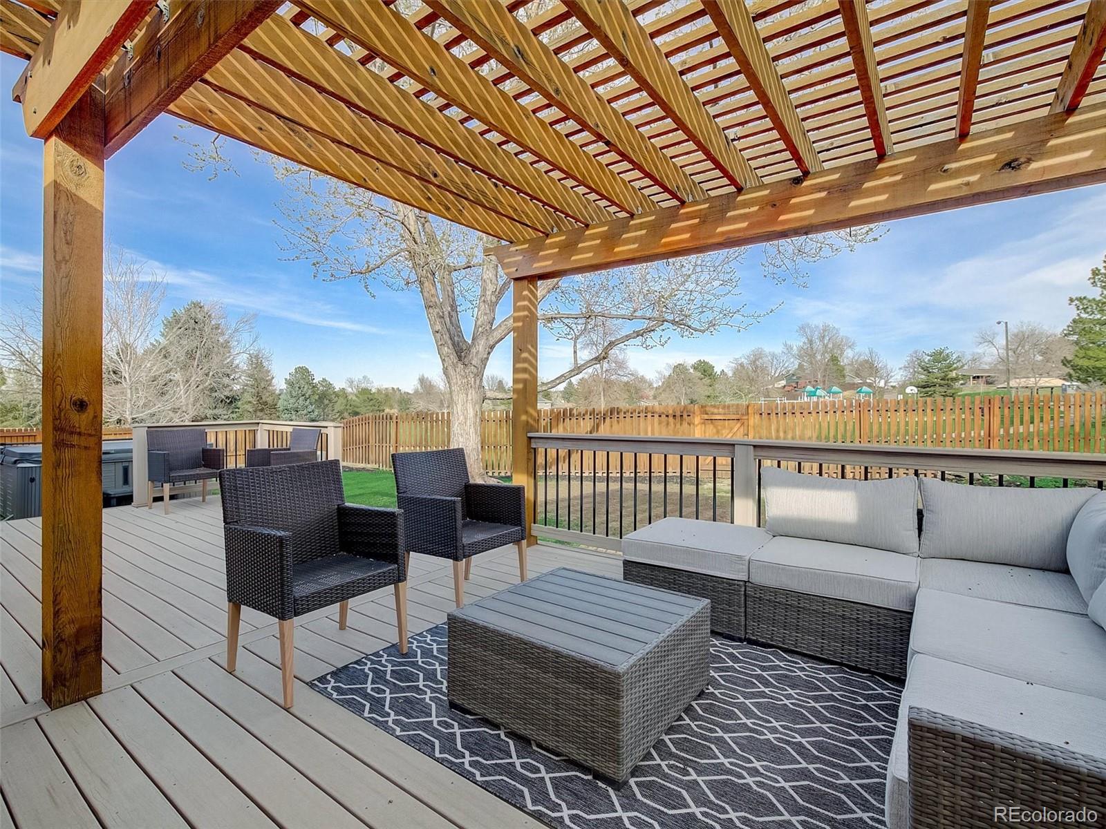 6432 South Birch Circle Centennial, CO 80121 - Photo 34 of 40 a view of a balcony with furniture
